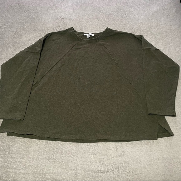 Sympli French terry pullover size XL in forest green - Picture 8 of 11